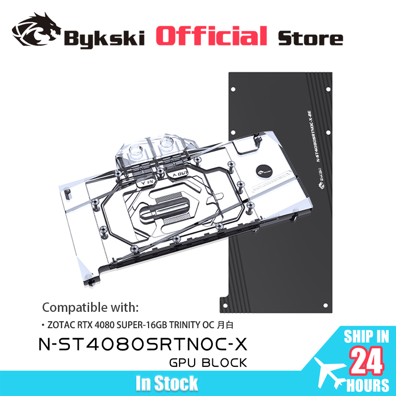 Rtx 4080 Water Cooling Block - Bykski N-ST4080SRTNOC-X Blocco GPU per Scheda