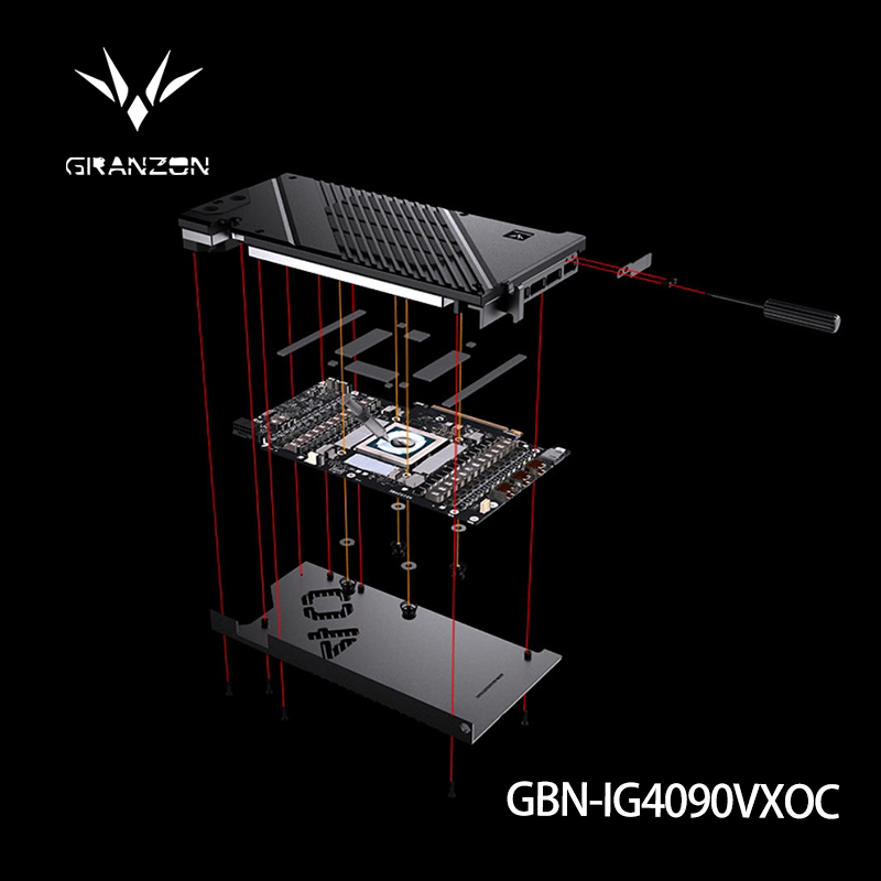 Rtx 4090 Water Block Full Cover - Dissipatore a Liquido Granzon per Scheda