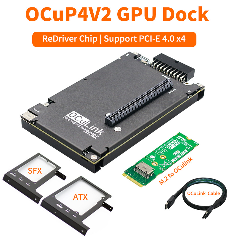 Oculink Gpu Dock Station - OCuP4V2 OCuLink GPU Dock con chip