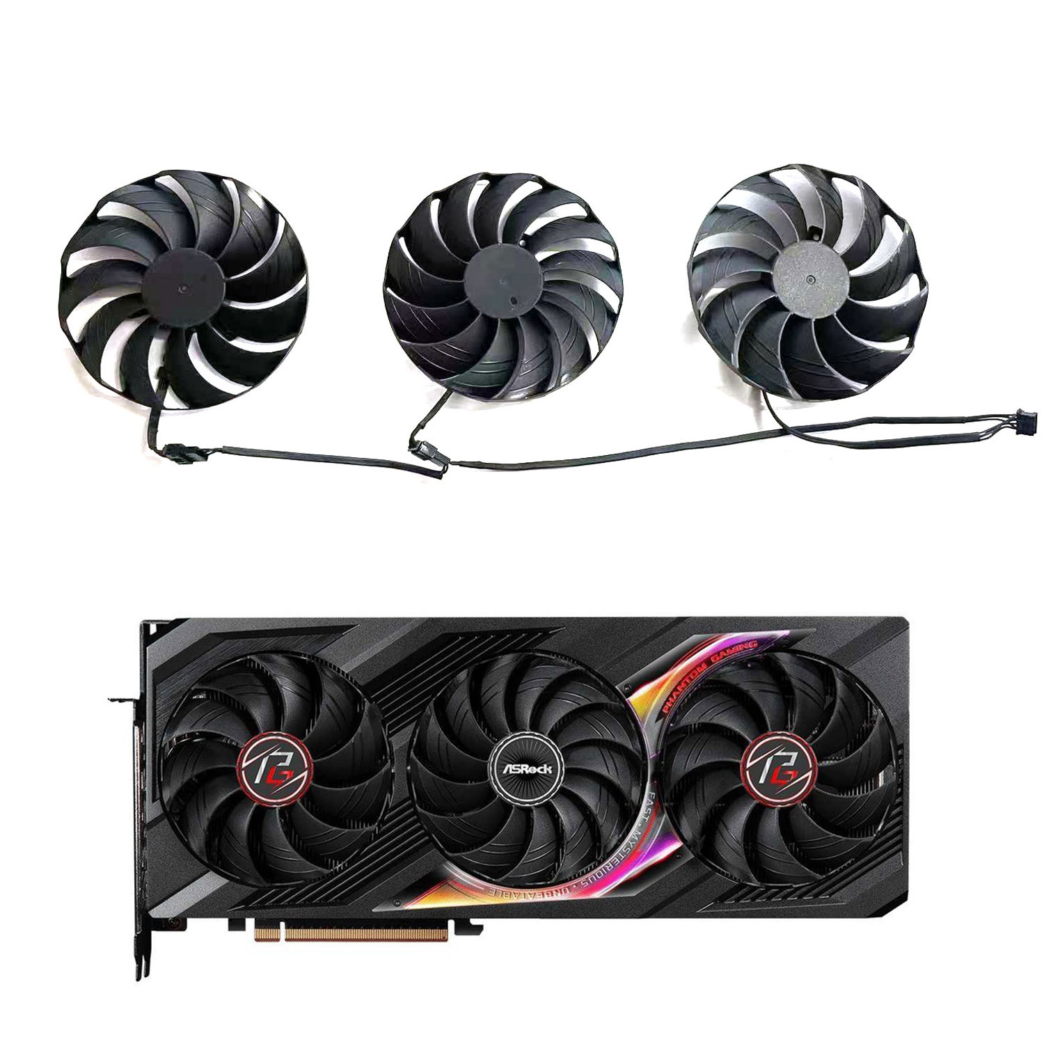 Rx 7800 Xt 16Gb - Ventola di Ricambio 98MM 4PIN CF1010H12S