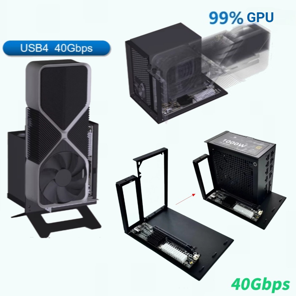 Gpu External Dock Egpu Thunderbolt 4 - Adattatore eGPU esterno UT4G Staffa USB4
