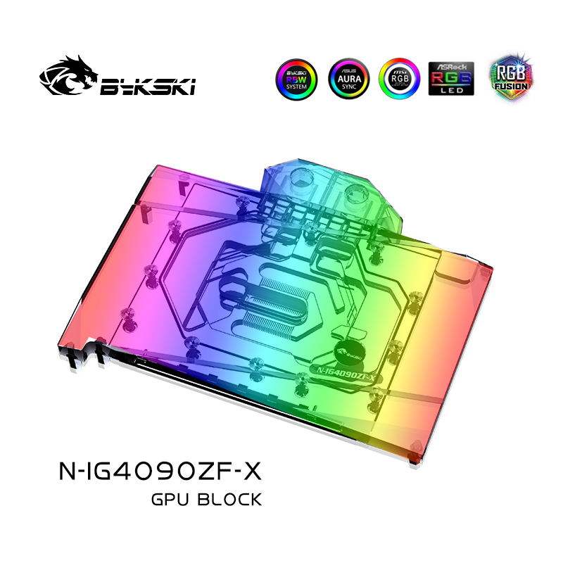 Rtx 4090 Water Block Full Cover - Bykski N-IG4090ZF-X Blocco GPU da utilizzare