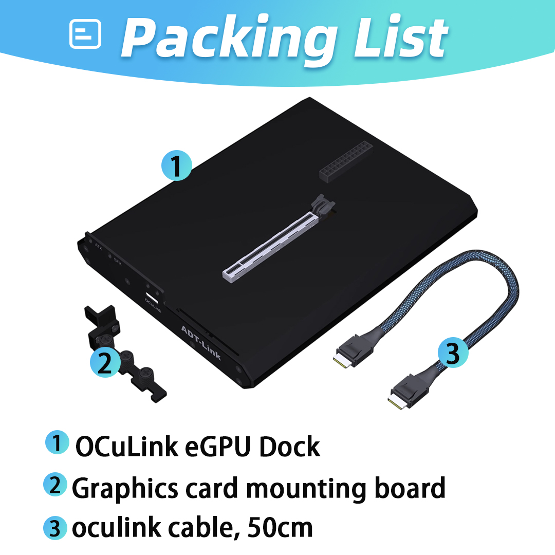 OCuLink eGPU Dock PCIe 4.0 X4  - Oculink Gpu Dock Station recensione e prezzo