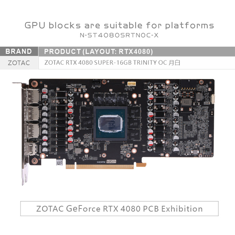 Bykski N-ST4080SRTNOC-X Blocco - Rtx 4080 Water Cooling Block recensione e prezzo