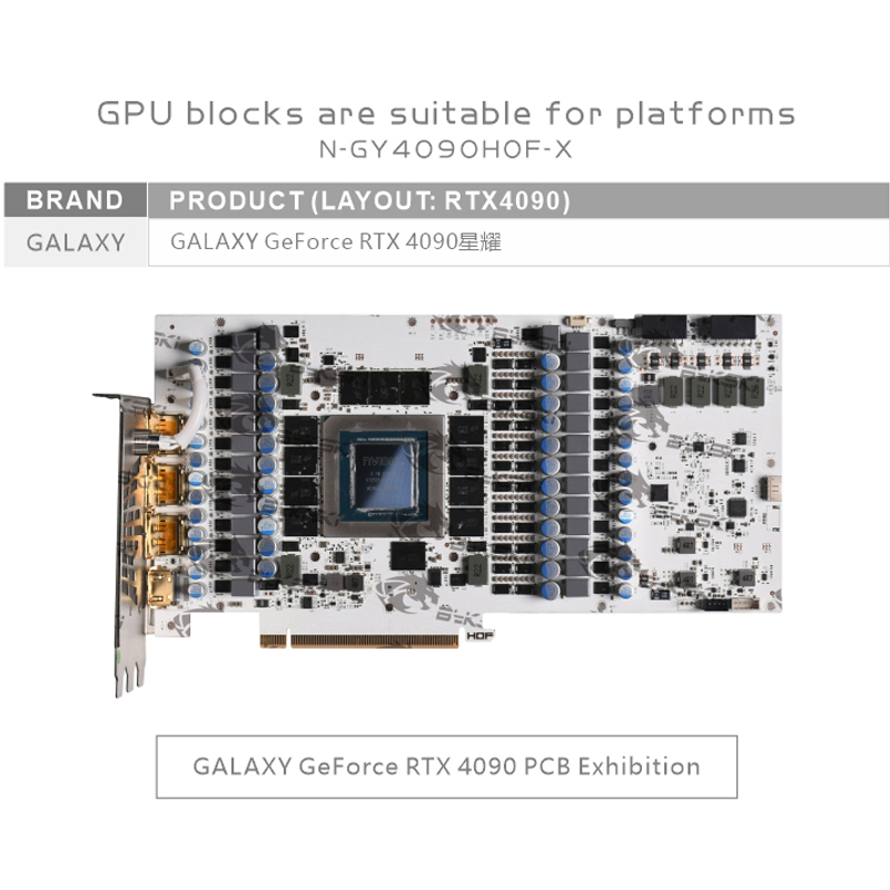 Bykski N-GY4090HOF-X Blocco GP - Rtx 4090 Water Block Full Cover recensione e prezzo