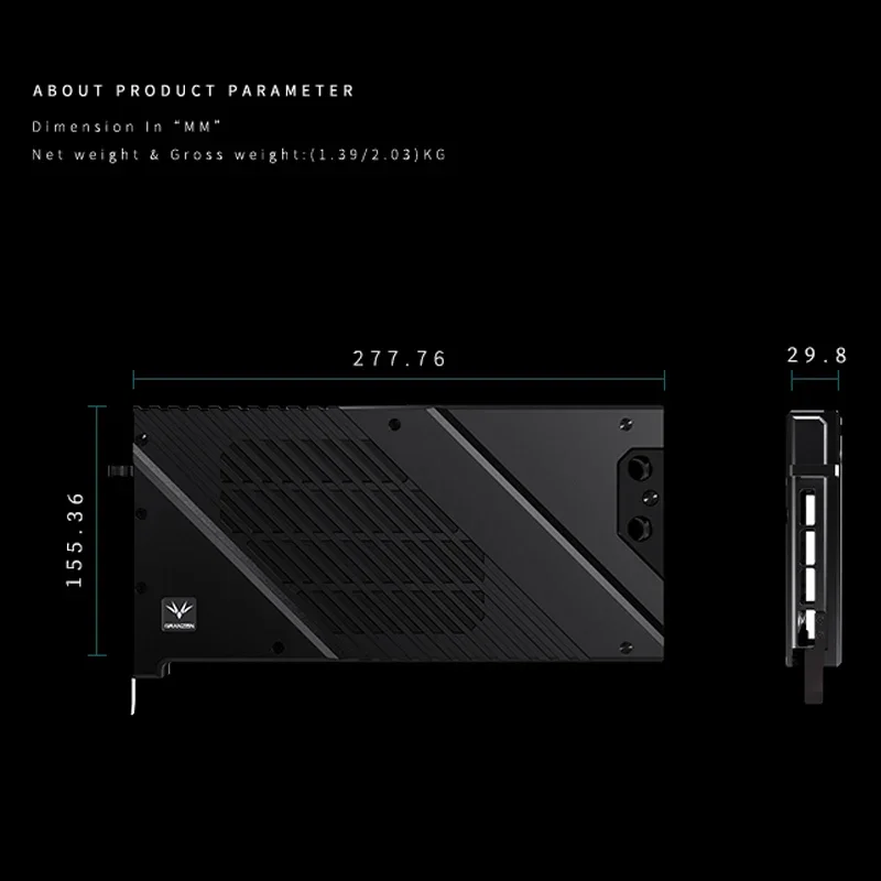 Granzon GBN-MS4090VES, blocco  - Rtx 4090 Water Block Full Cover recensione e prezzo