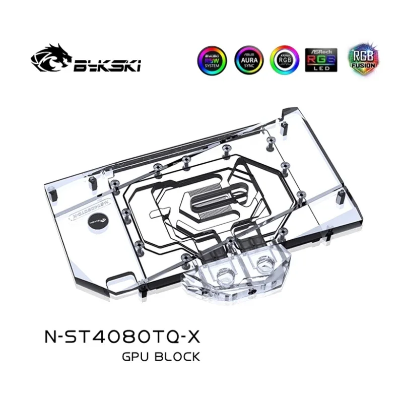 Bykski N-ST4080TQ-X Blocco acq - Rtx 4080 Water Cooling Block recensione e prezzo