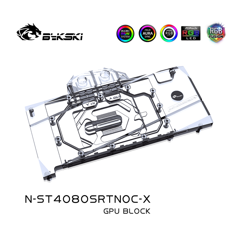 Bykski N-ST4080SRTNOC-X Blocco - Rtx 4080 Water Cooling Block recensione e prezzo