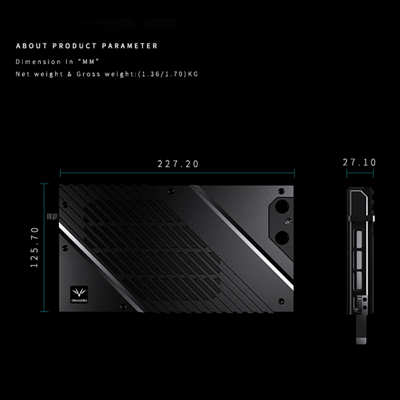 Blocco GPU Granzon GBN-RTX4080 - Rtx 4080 Water Cooling Block recensione e prezzo