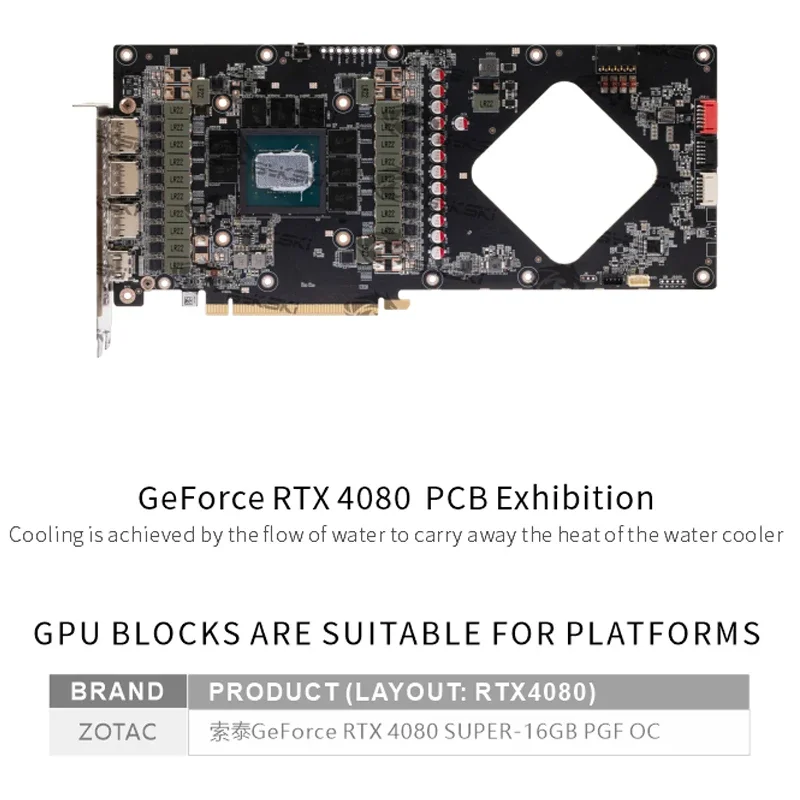 Bykski N-ST4080SPGF-X Blocco G - Rtx 4080 Water Cooling Block recensione e prezzo