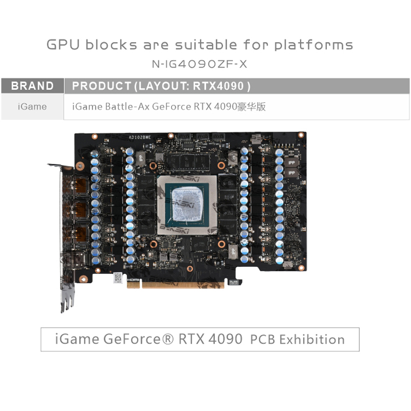 Bykski N-IG4090ZF-X Blocco GPU - Rtx 4090 Water Block Full Cover recensione e prezzo